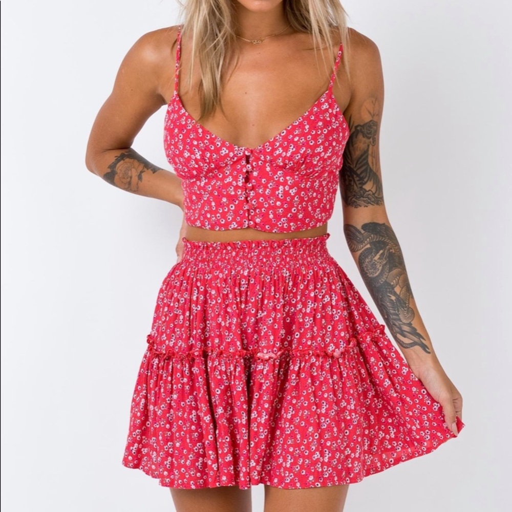 Princess Polly Shah Set Red